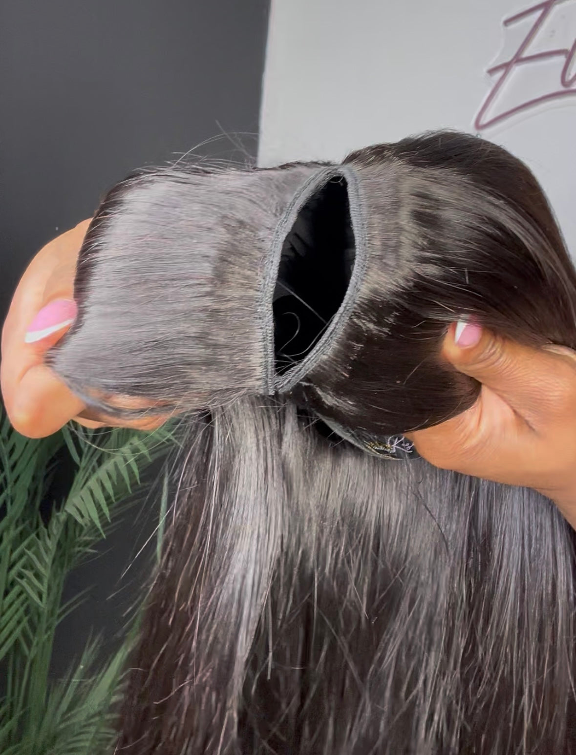 V part wig